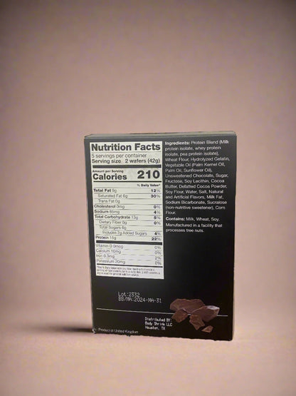 Body Chocolate, Mocha, Lemon, and Raspberry Wafers 15g Protein Snack